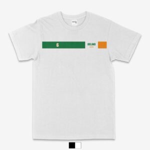 Ireland A white Ireland Number 6 T-Shirt